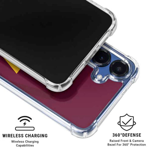 NFL Washington Commanders Large Logo Galaxy S25 Clear Case
